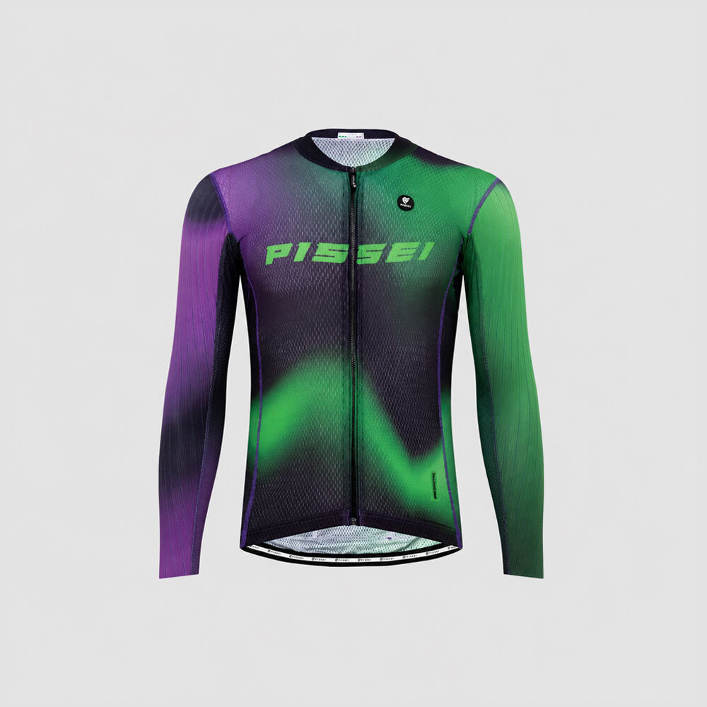 SANREMO LONG SLEEVE JERSEY 長袖車衣-綠/紫