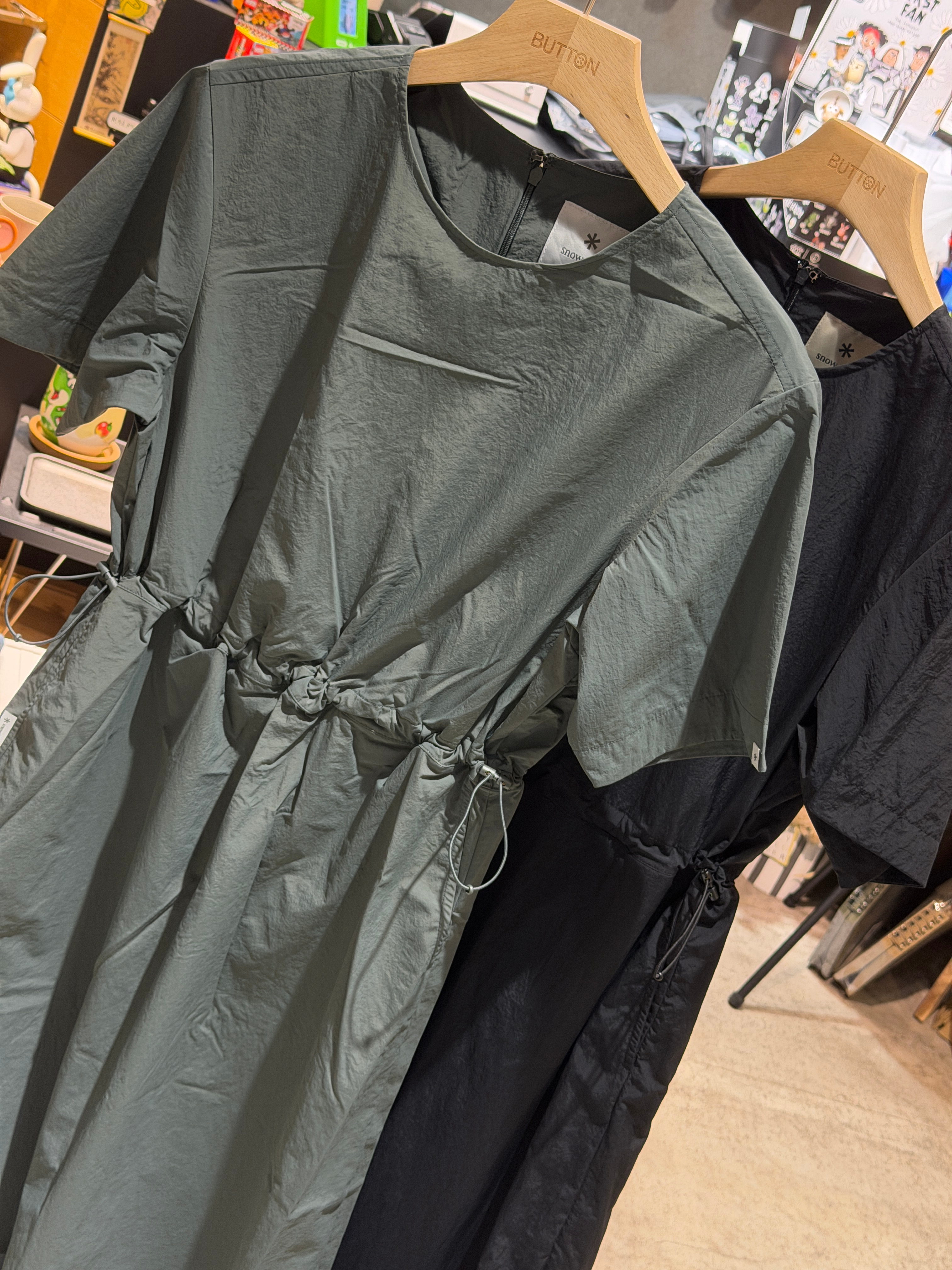 Snow Peak Taslan Short Sleeve  Dress 26ss 基本款 尼龍束腰連身裙  S26MWLOP53