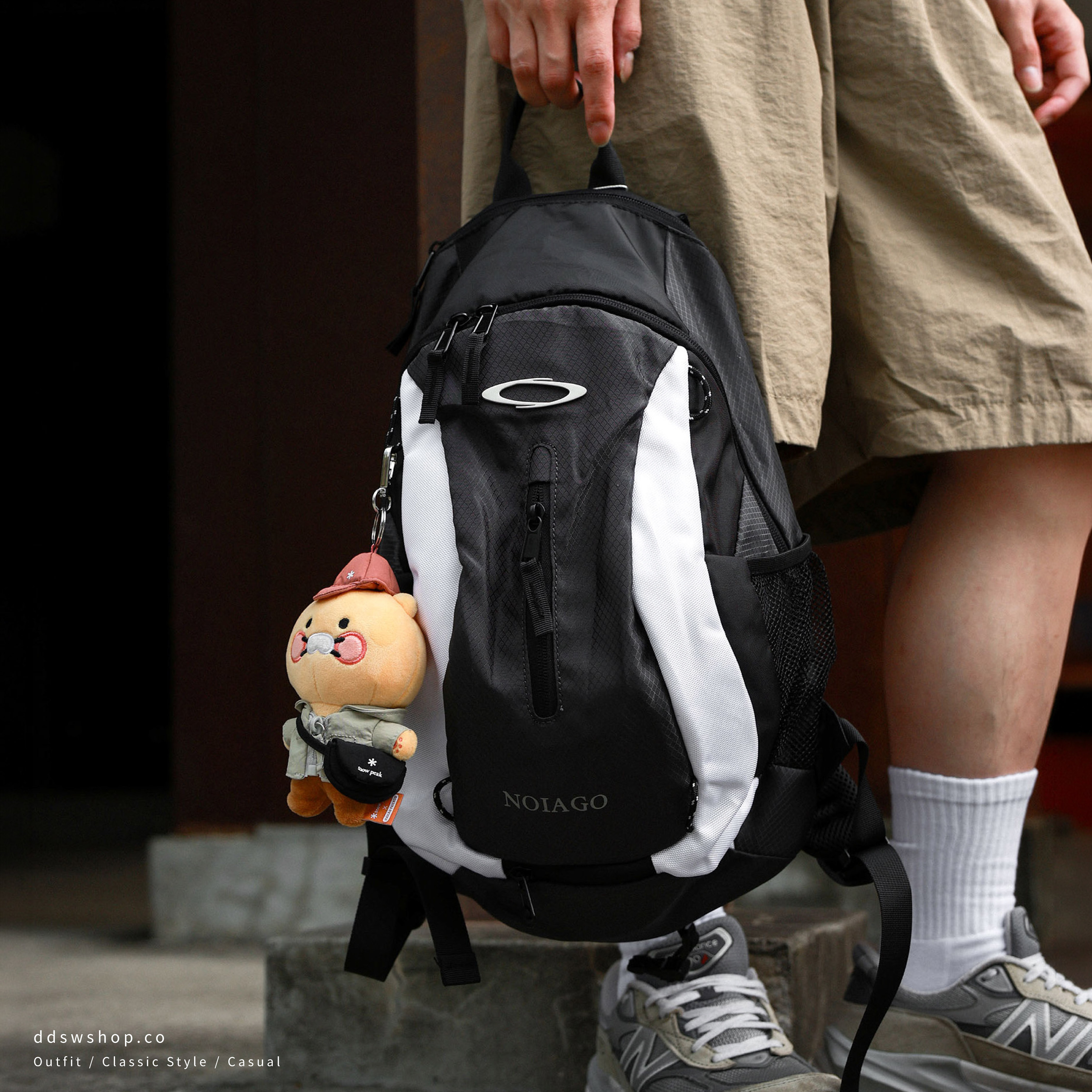“代購” Noiago Multi Logo Backpack 機能拼接後背包