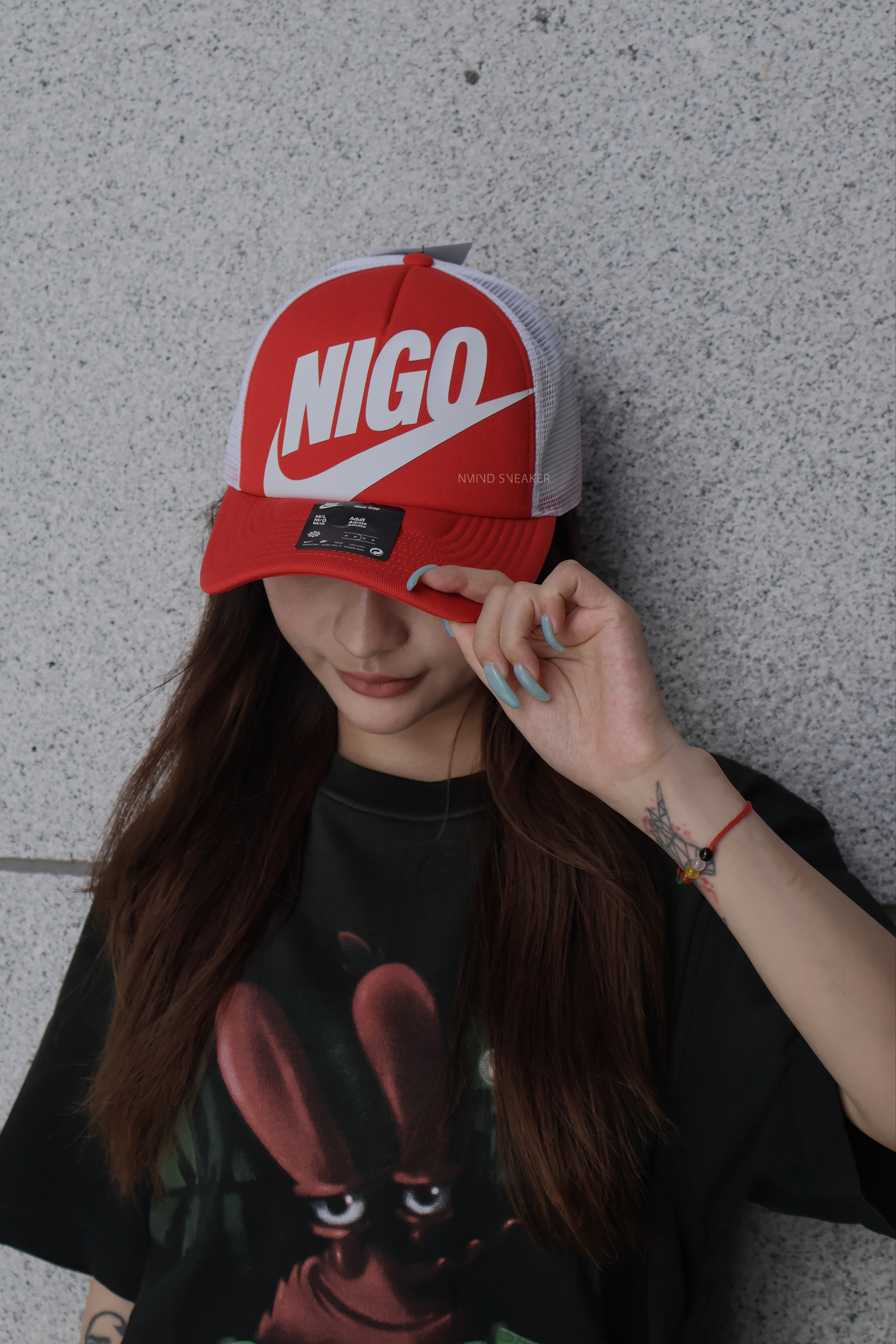<快速出貨> NIGO x NIKE Mesh Trucker Cap Red 紅色 網帽