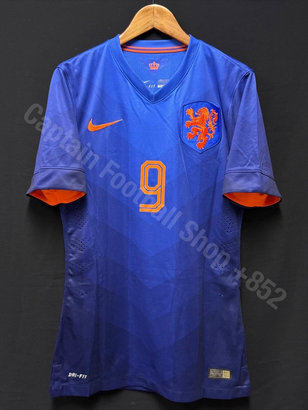 Netherlands 2014 FIFA World Cup Nike Away Authentic Player Shirt #9 V PERSIE
