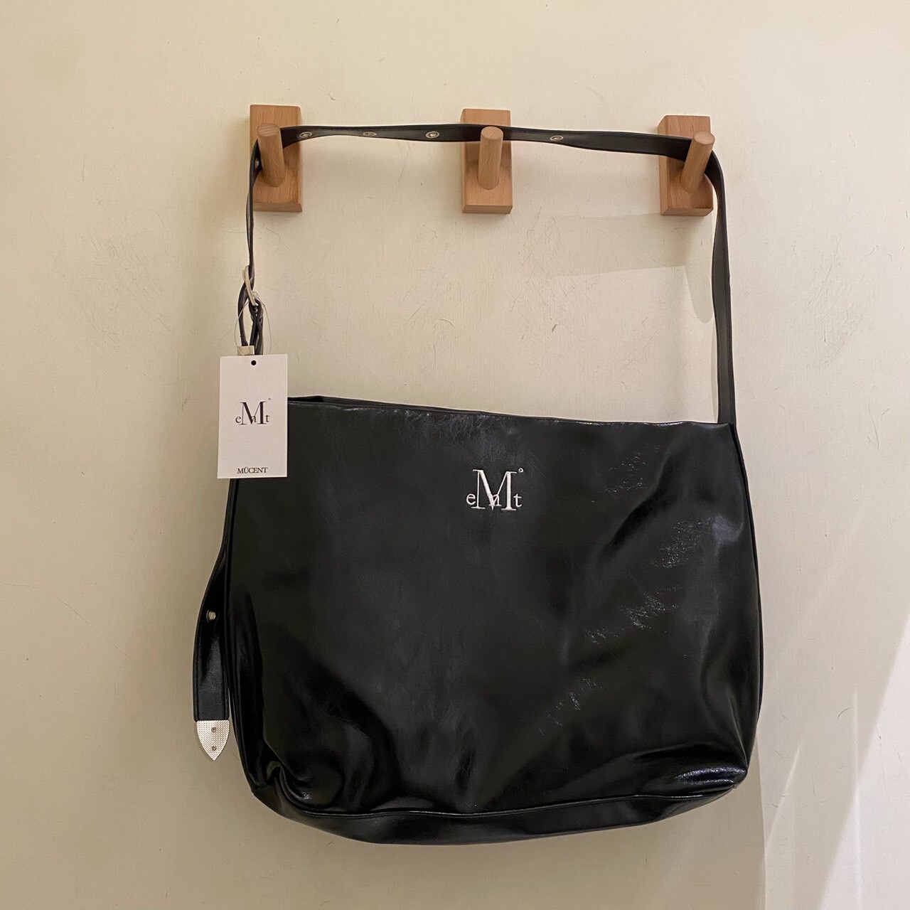MUCENT WESTERN LEATHER SHOULDER BAG 皮帶肩背包 側背包