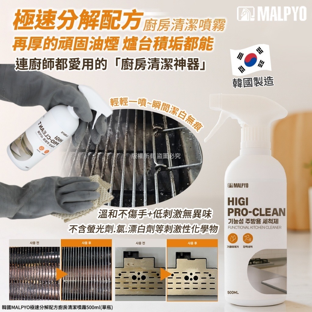 韓國🇰🇷MALPYO極速分解配方廚房清潔噴霧(500ml)-2600615-260818