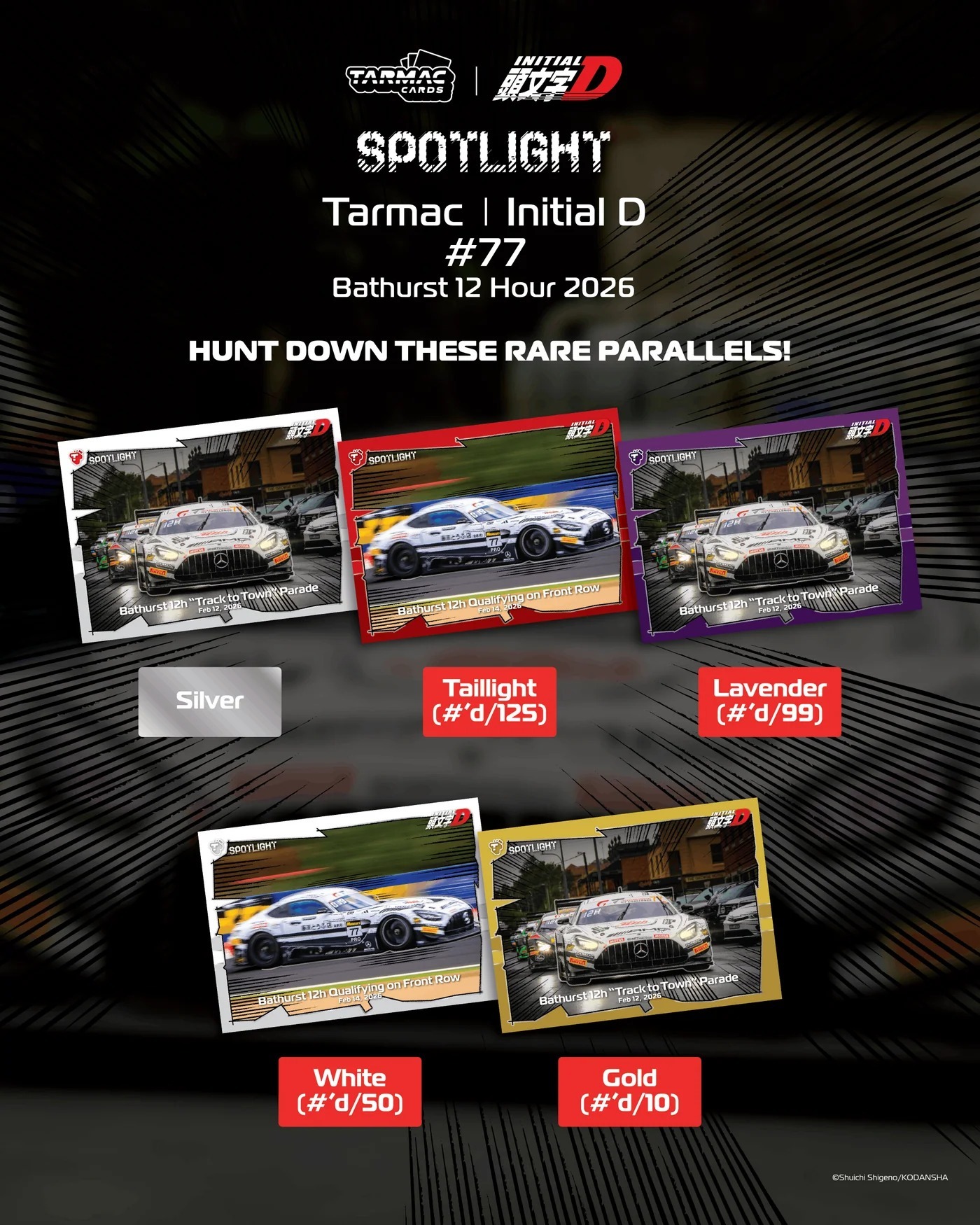 Tarmac Cards Spotlight - Tarmac and Initial D #77 Bathurst 12 Hour 2026