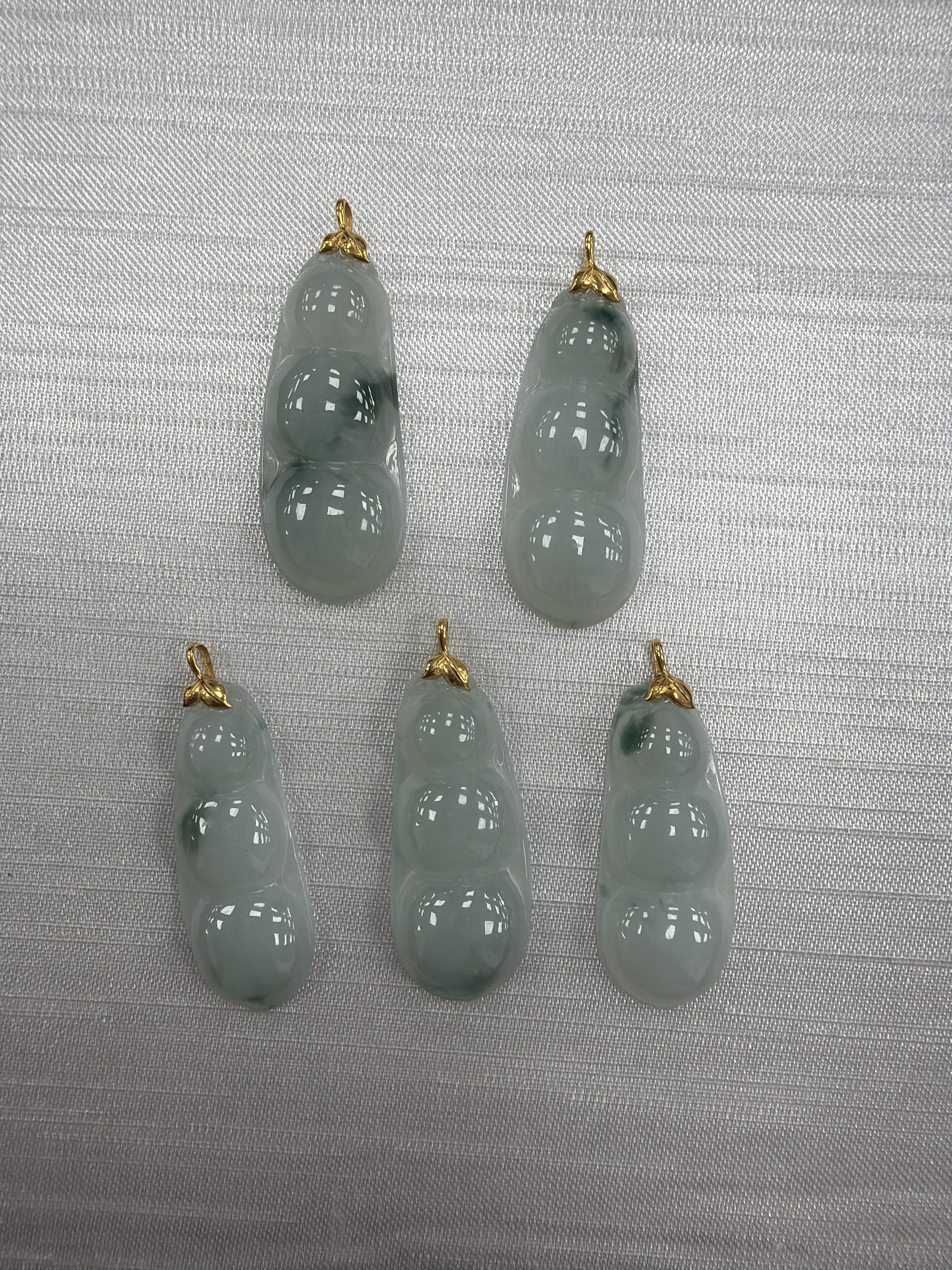 VC31 翡翠豆子18K吊墜 (F1031) **連證書