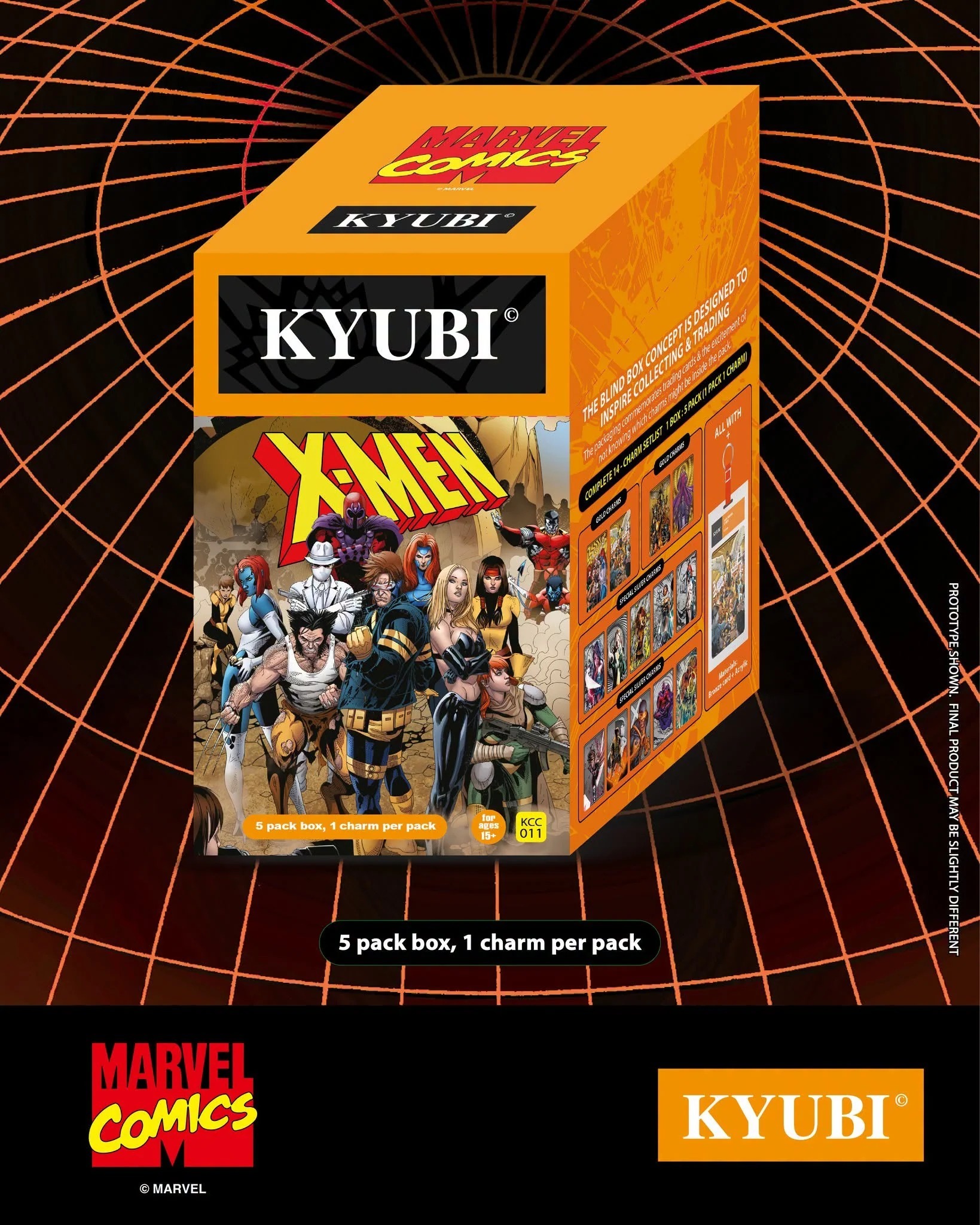 KYUBI Charm Collection Series 11 –Xmen (5pcs in 1 box)