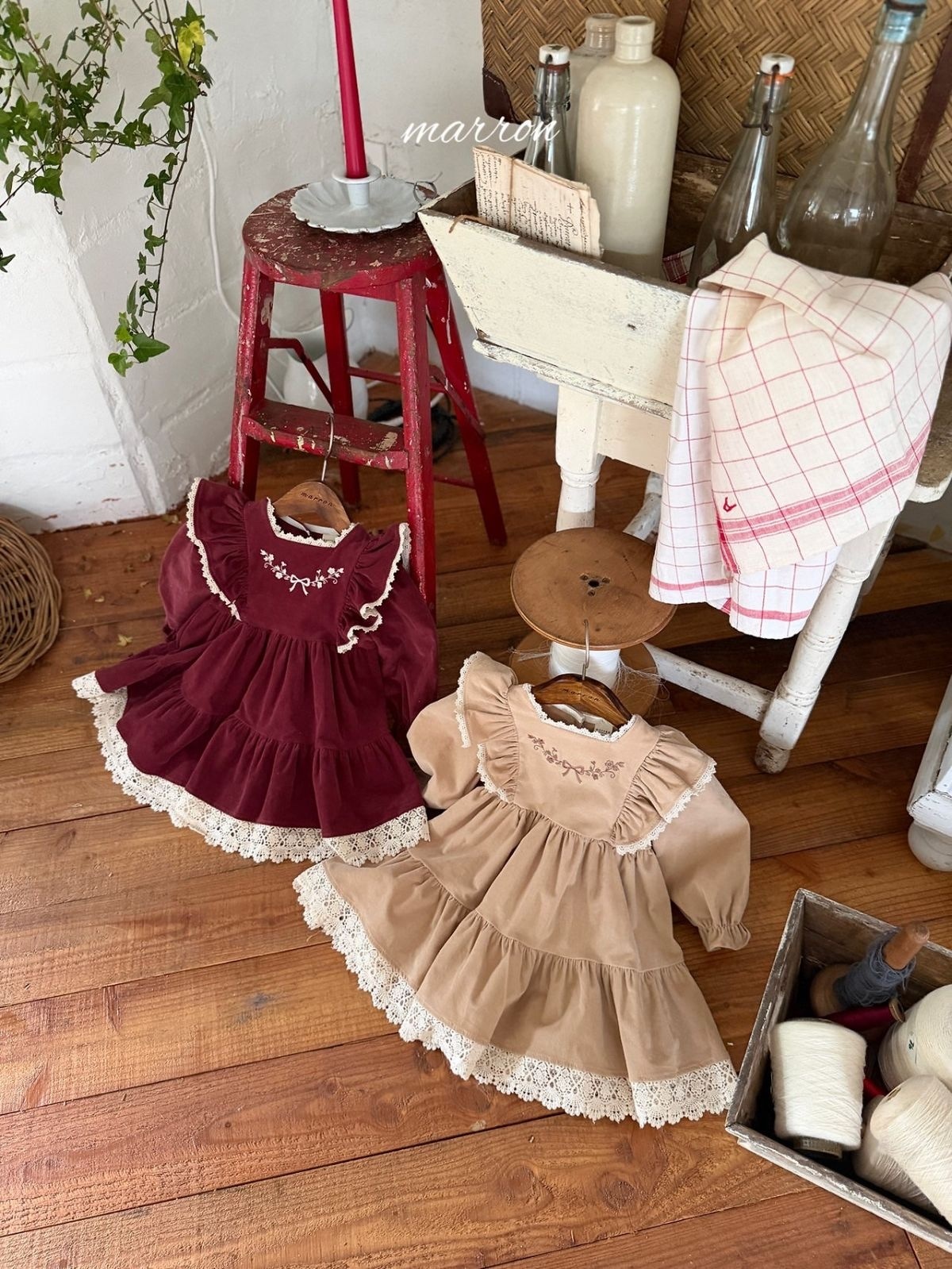 MARRON Bouquet Dress