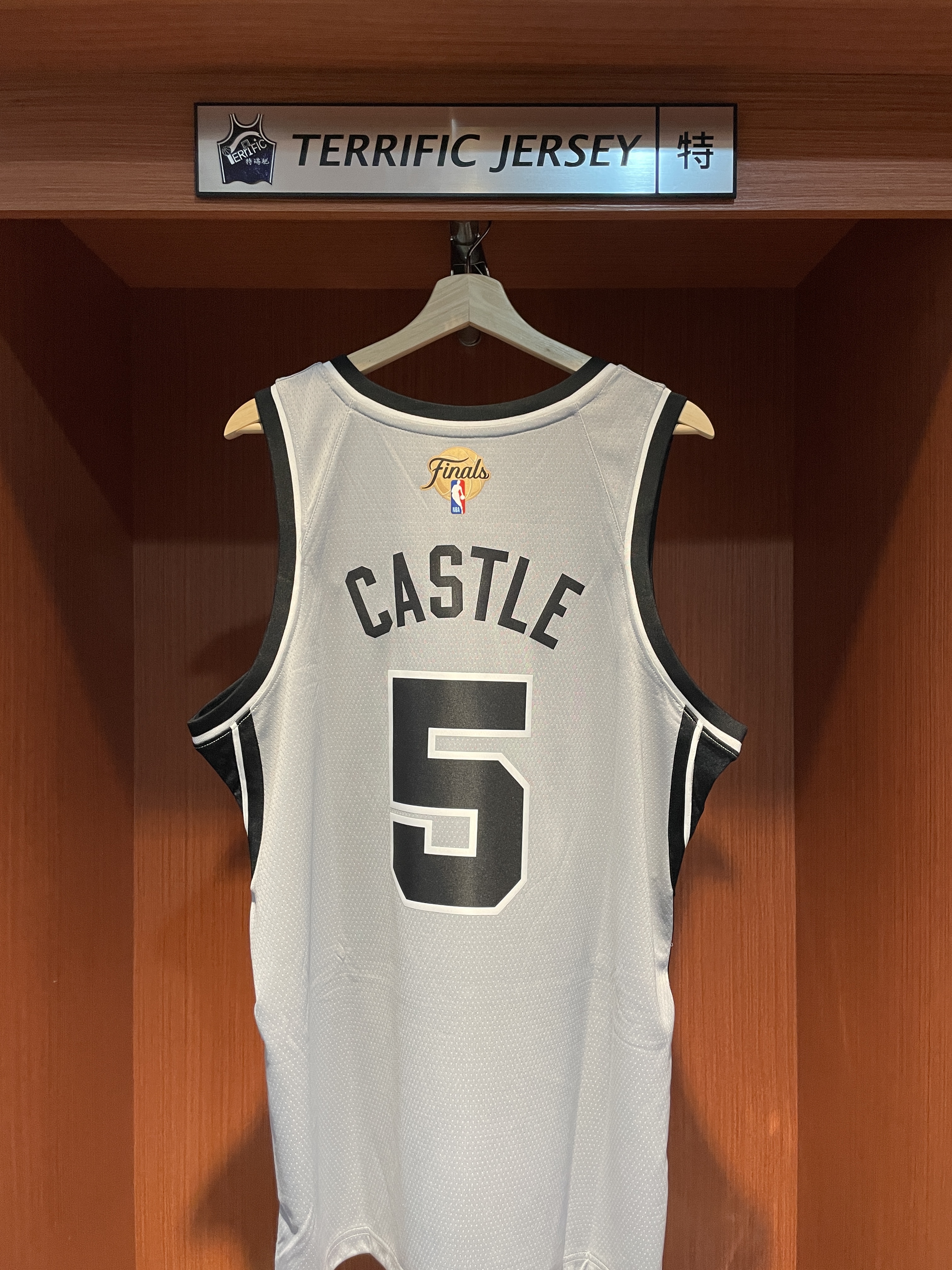 NBA球衣 Stephon Castle 聖安東尼奧馬刺灰 Statement Jordan Swingman 球迷版 熱轉印 含冠軍章 全新