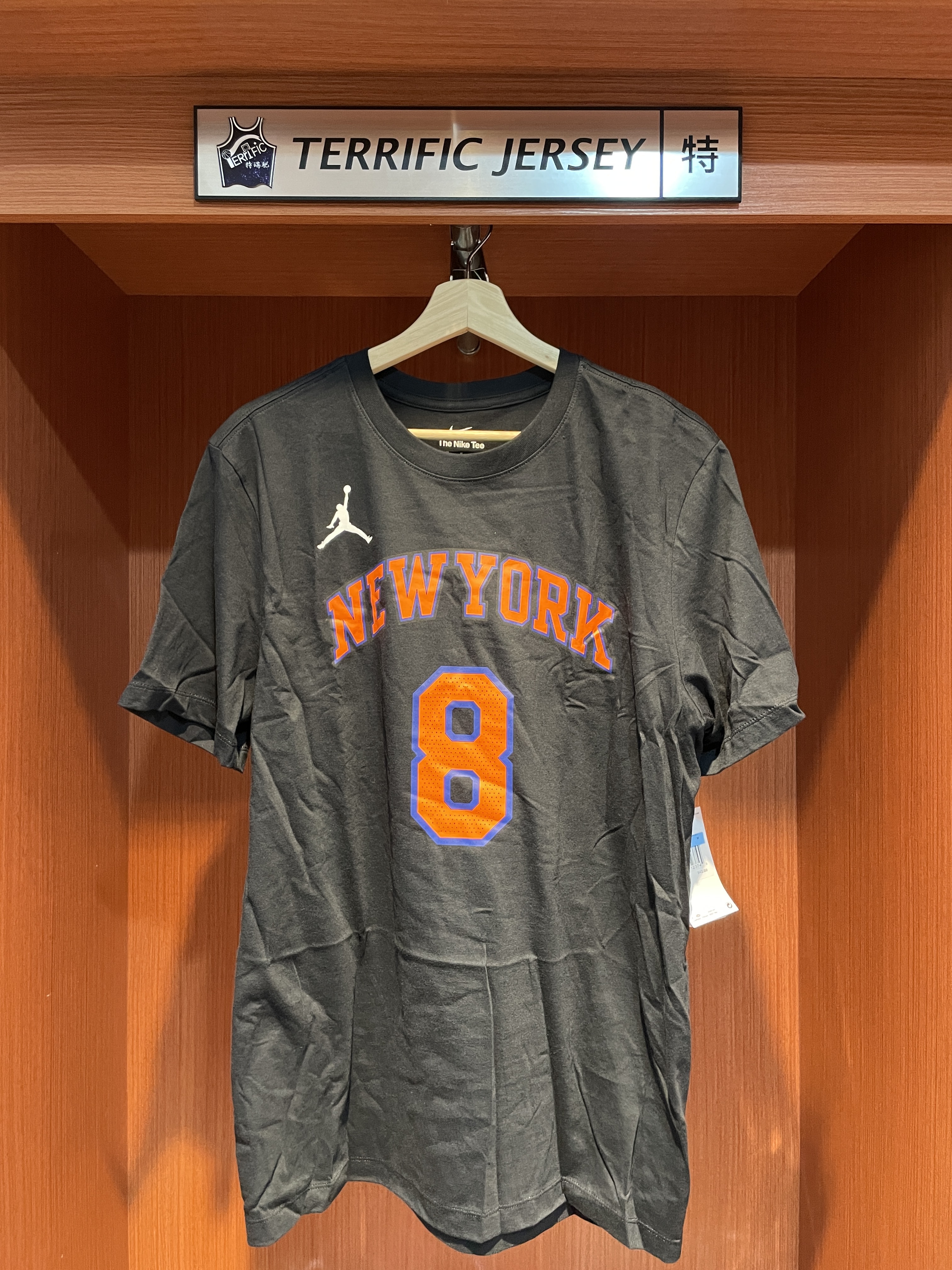 NBA短袖 OG Anunoby 紐約尼克黑 Statement Jordan Player Name Tee 棉質 短袖 全新