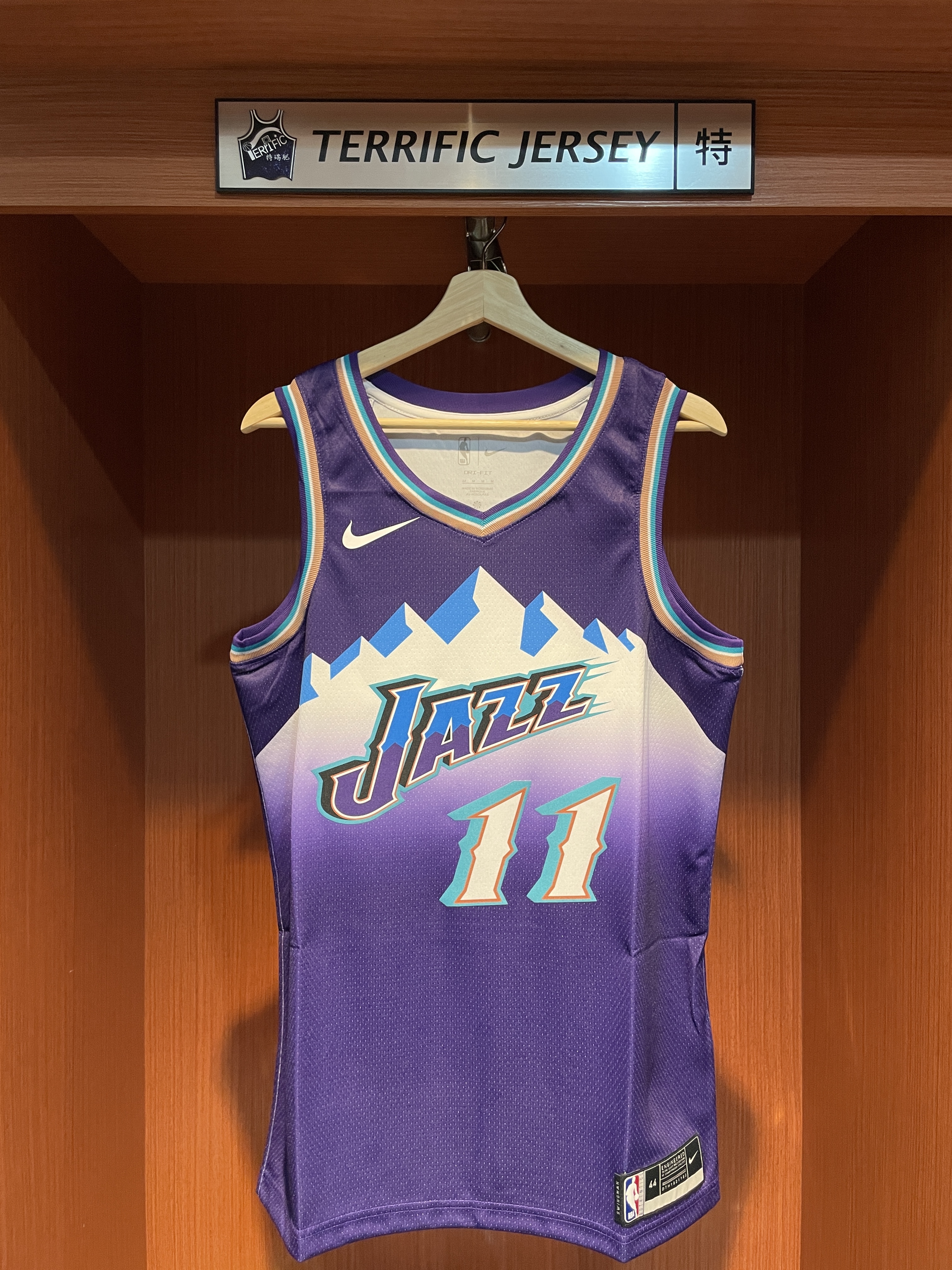 NBA球衣 Mike Conley 猶他爵士復古 紫冰山 HWC Nike Swingman 球迷版 熱轉印 全新