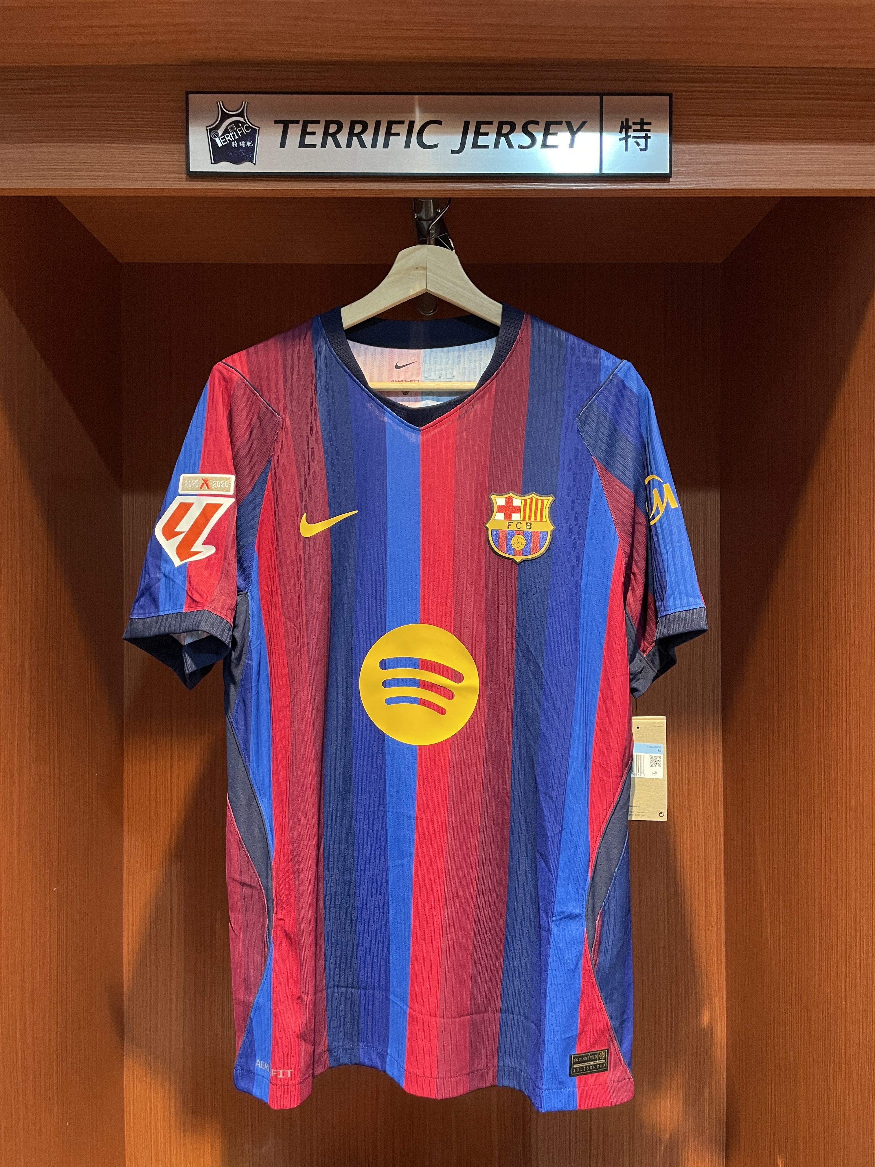 LALIGA足球 Lamine Yamal 巴塞隆納 主場條紋 26-27 Home Nike Authentic Jersey 球員版 全新