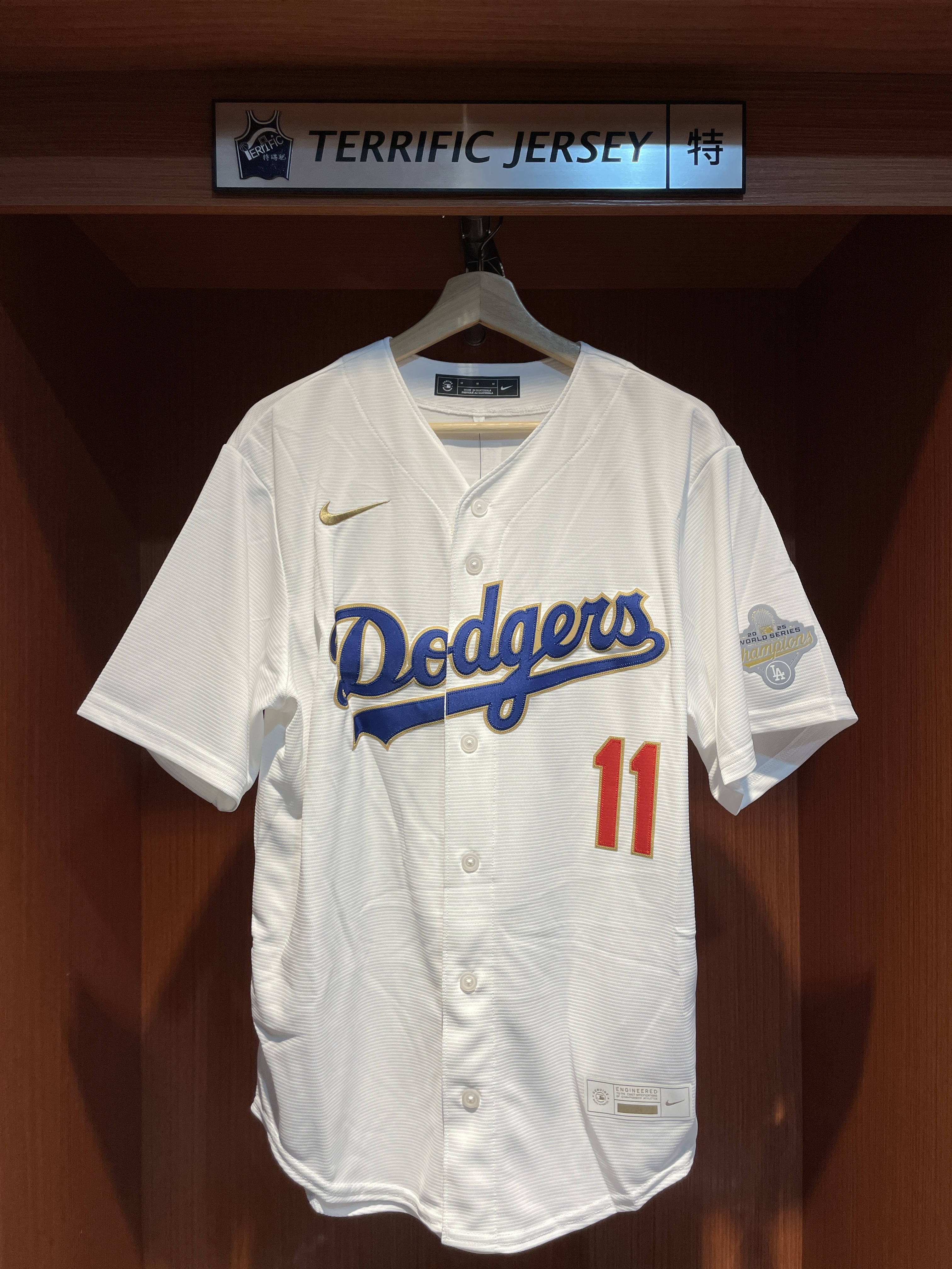 MLB球衣 Roki Sasaki 洛杉磯道奇 佐佐木朗希 漢字 冠軍 金字 開幕戰 2026 Gold Collection Nike Stadium Player Name Jersey 球迷版 熱轉印 全新
