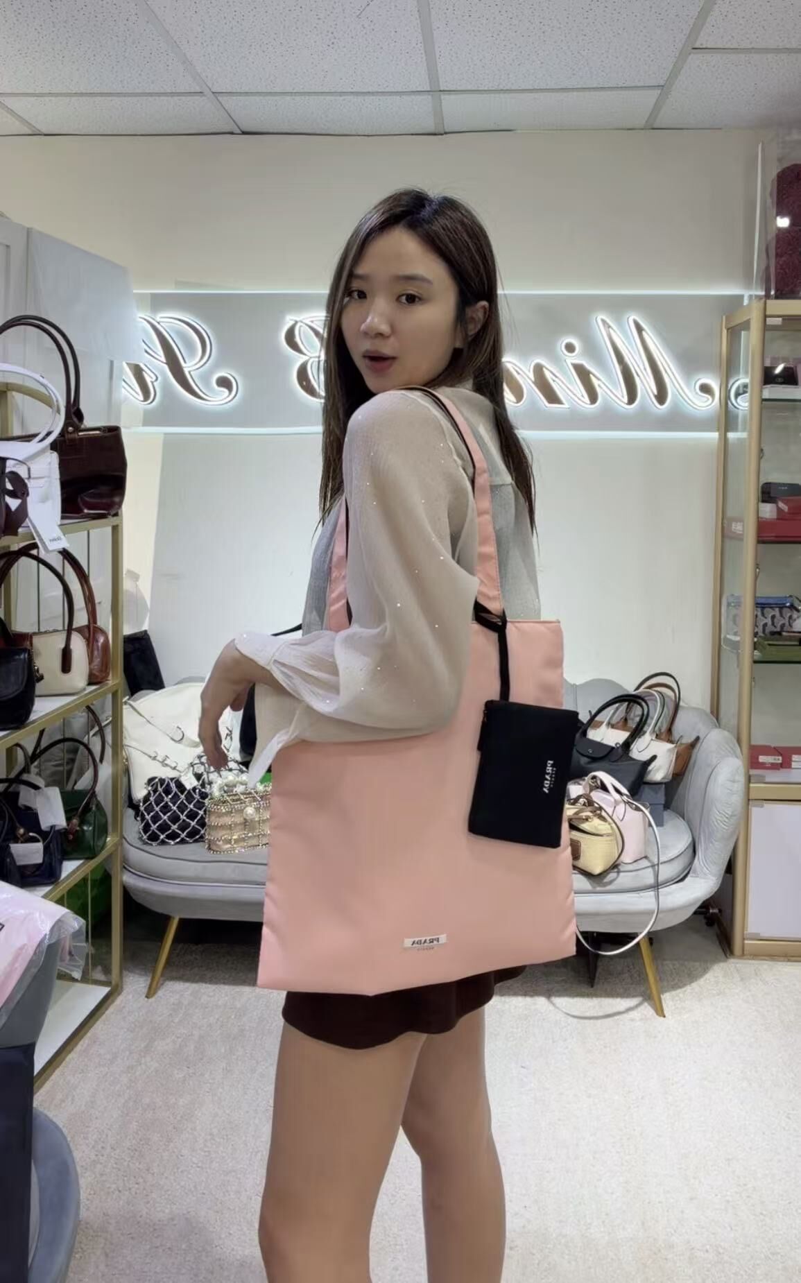 prada beauty 雙面tote-M