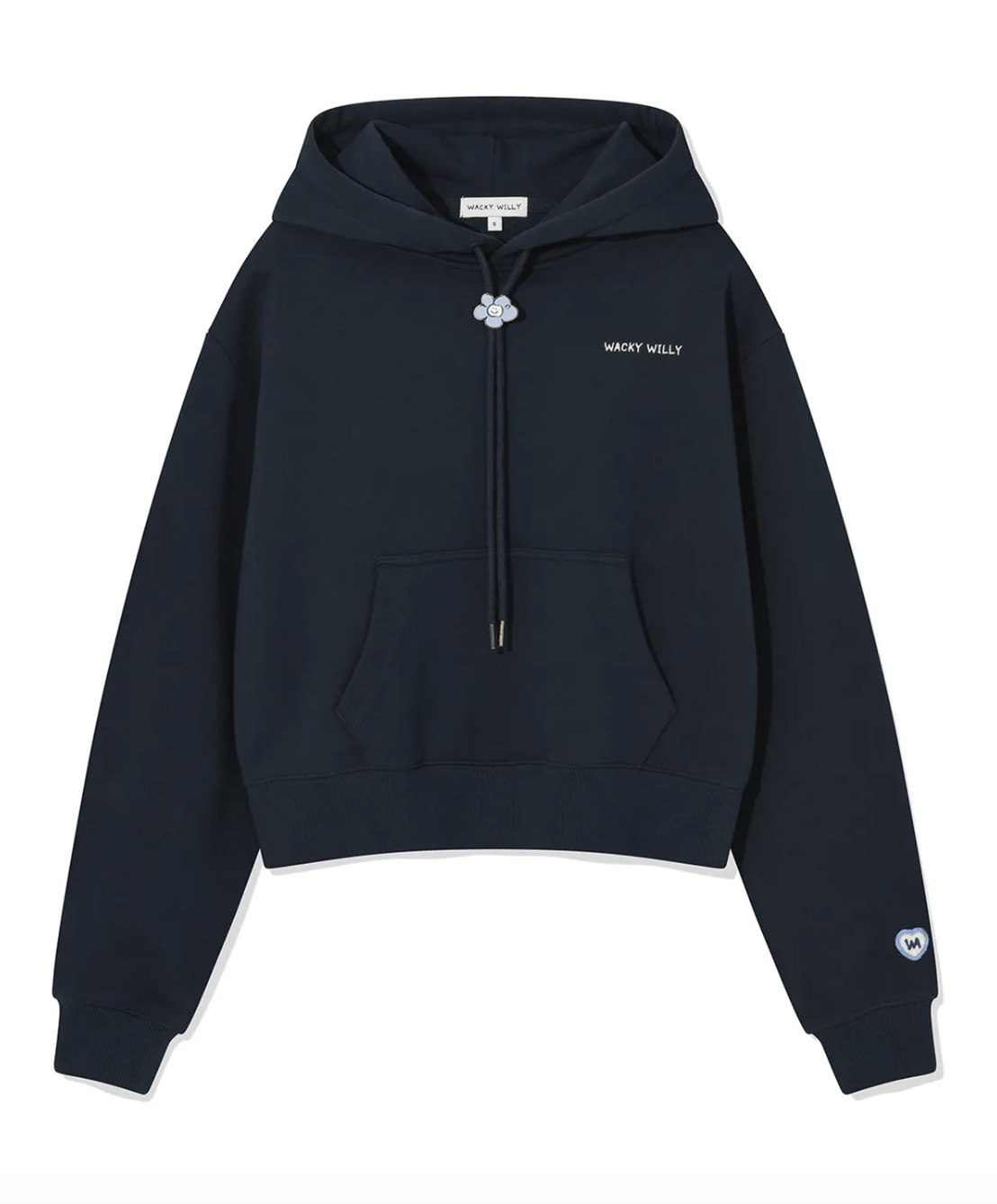 早鳥優惠隨時完＊Wacky Willy Typo Logo Crop Hoodie (4 Colours)