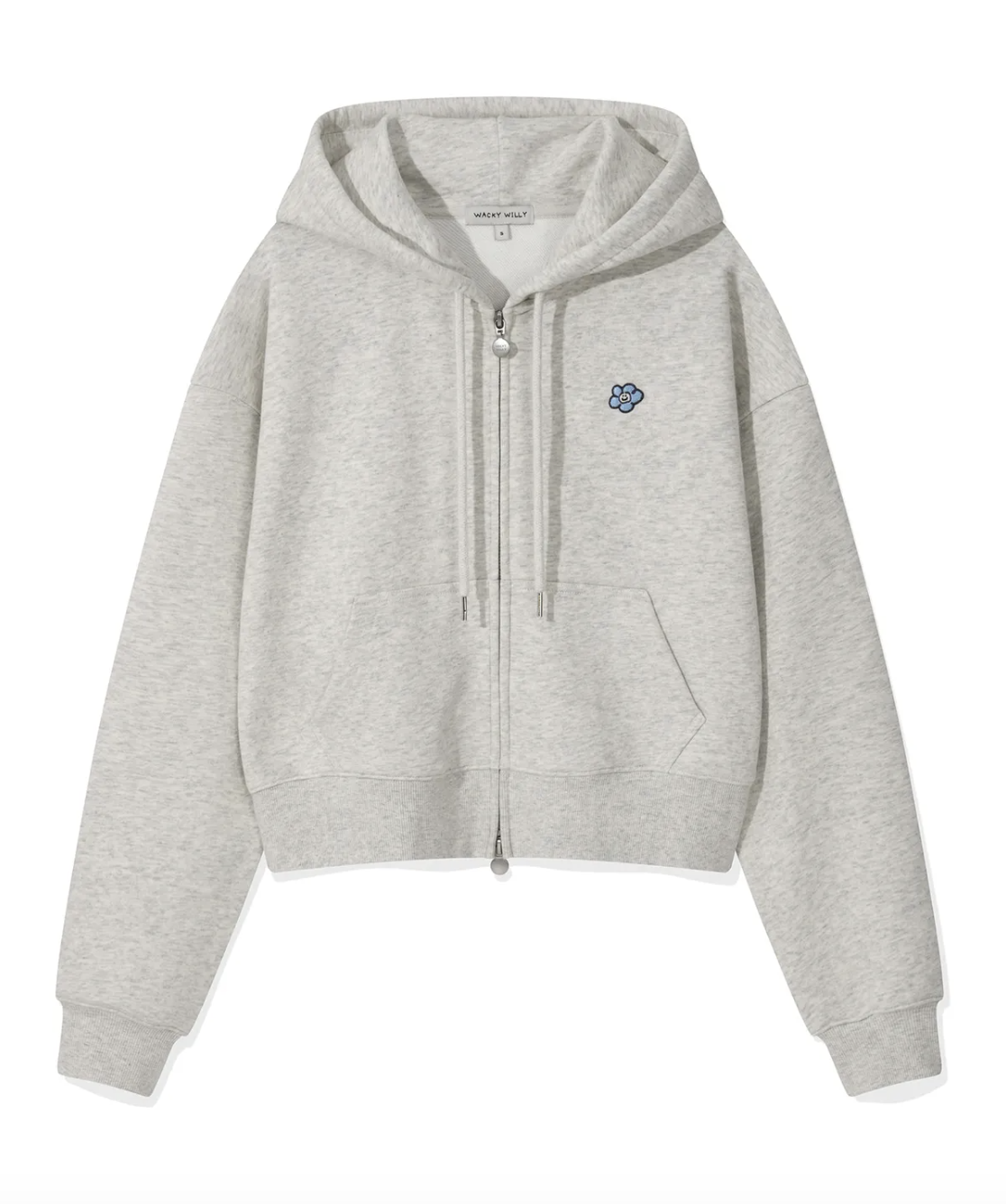 早鳥優惠隨時完＊Wacky Willy Lily Wappen Crop Zip-up Hoodie (2 Colours)
