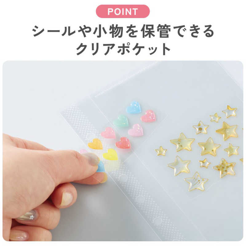側入式_透明收納袋(8入) 六孔冊內頁 A6｜日本KOKUYO