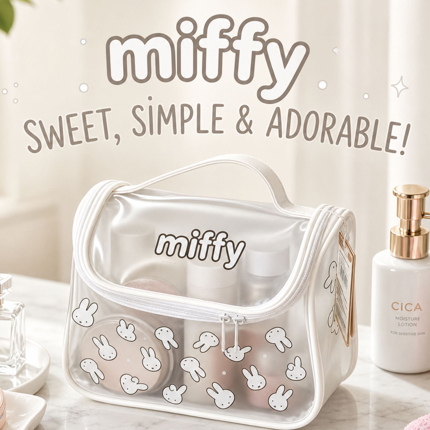 Miffy 米菲 手提化妝包