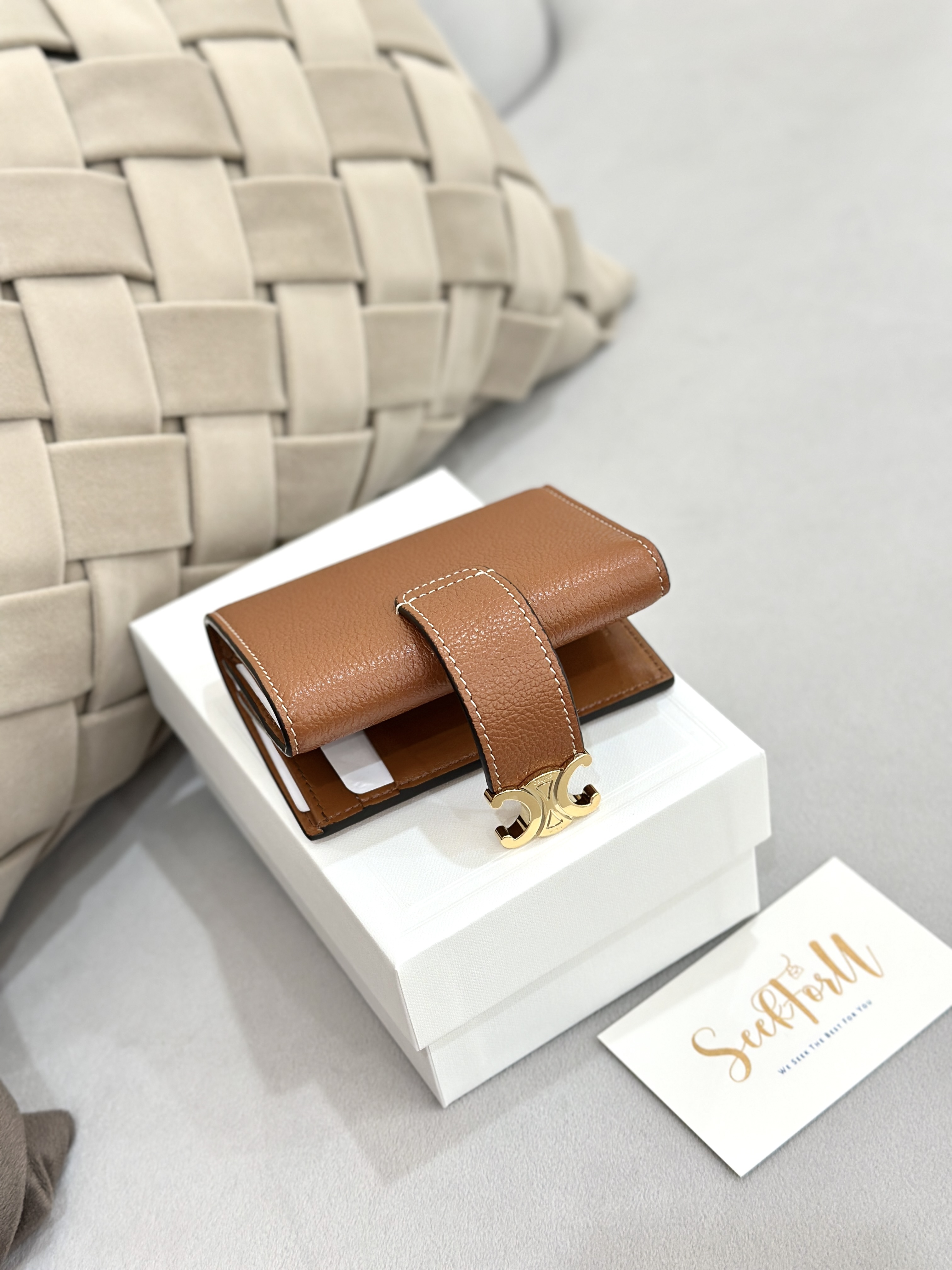 CELINE Fine Strap Wallet Nino
