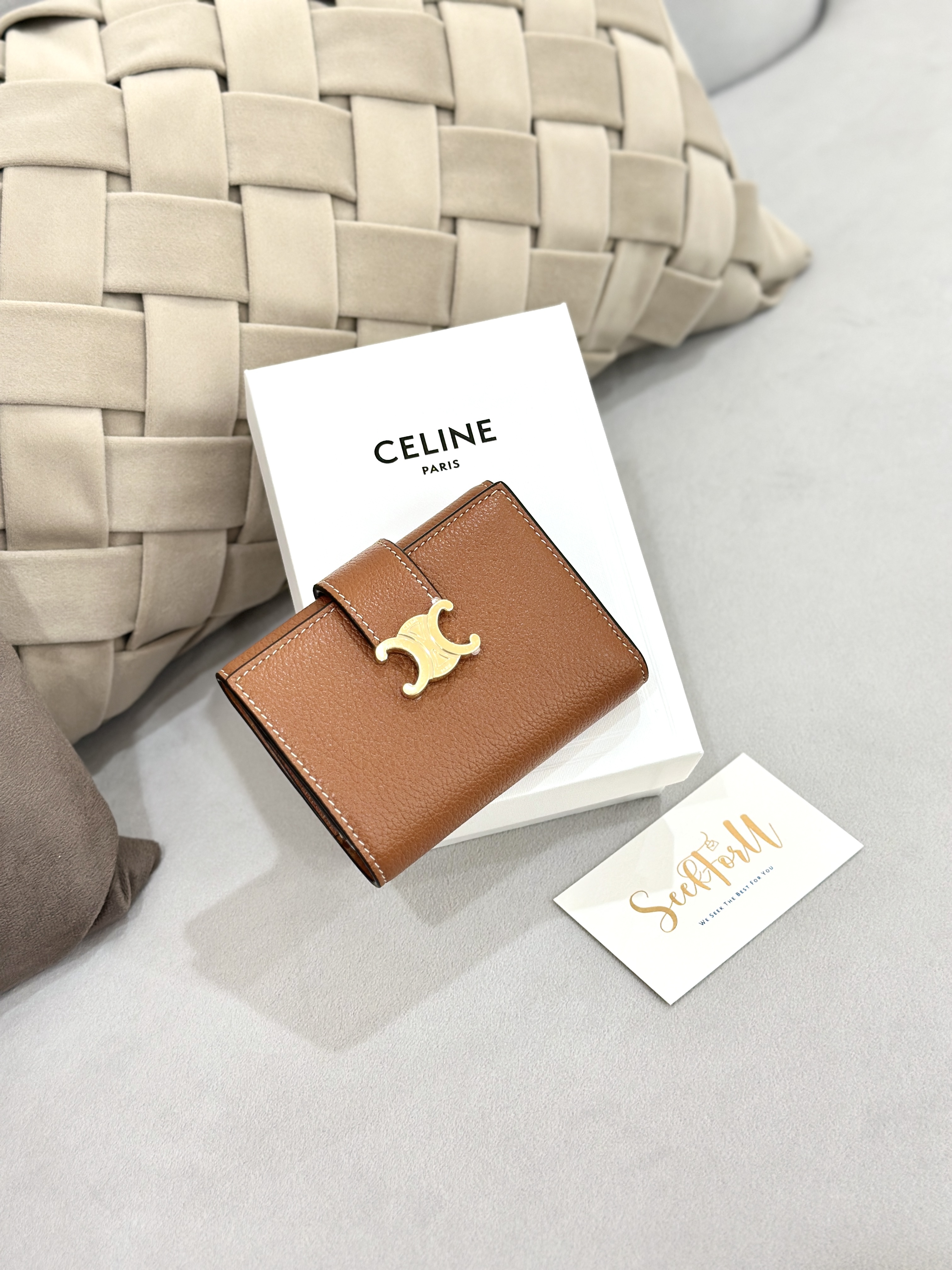 CELINE Fine Strap Wallet Nino