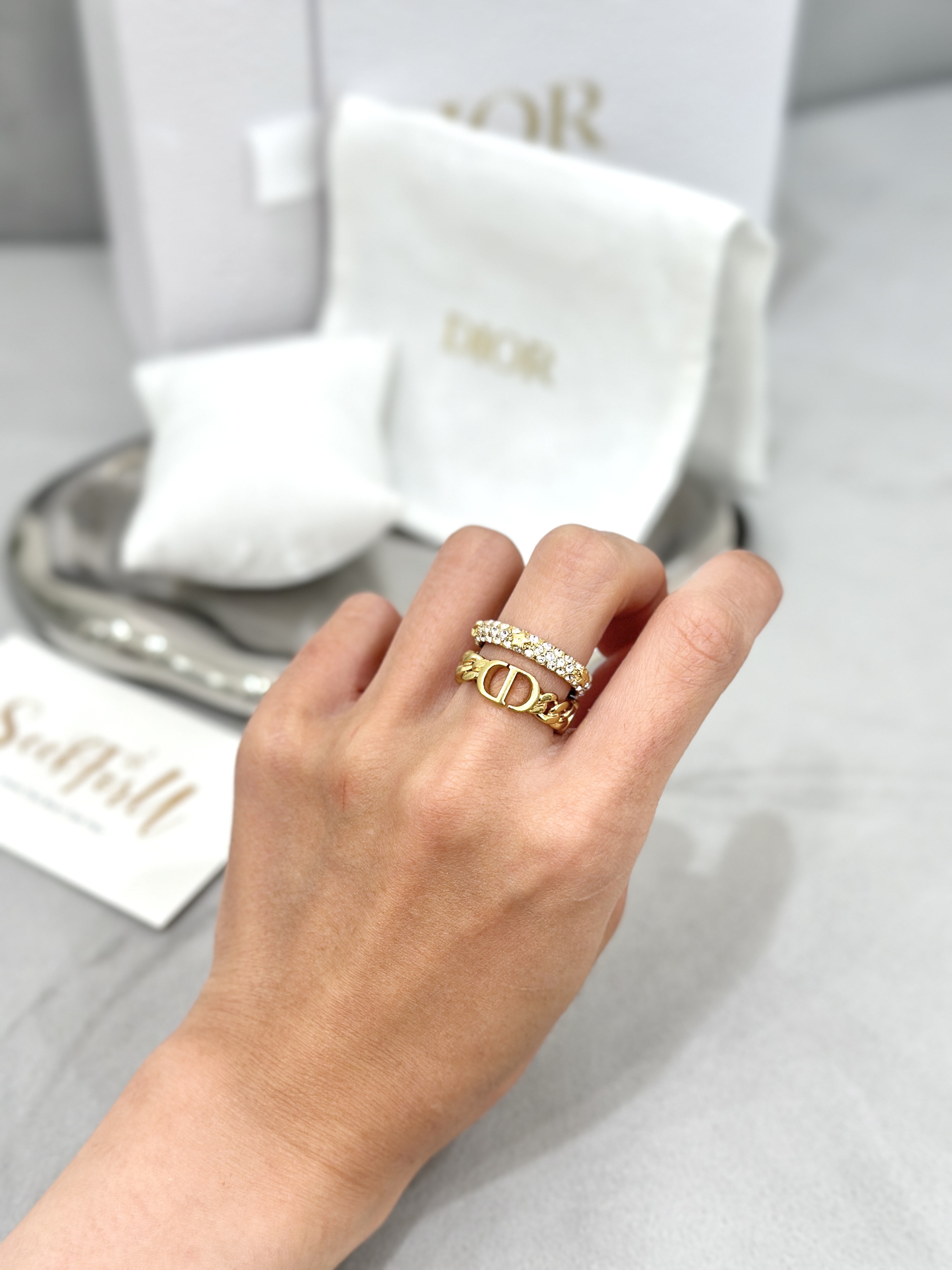 DIOR Petit CD Ring Set R1287