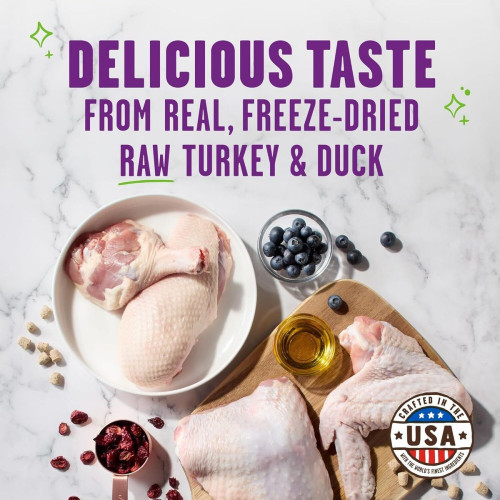 Stella & Chewy's - Meow Full凍乾貓小食 -  火雞鴨肉 Turkey Duck (綠) 42.5g/1.5oz