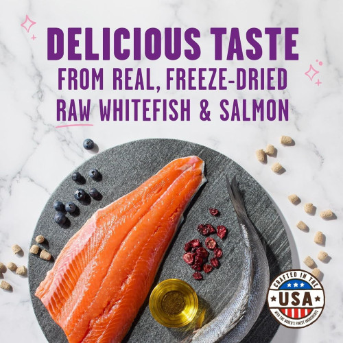 Stella & Chewy's - Meow Full凍乾貓小食 -  白魚三文魚 Whitefish & Salmon (粉紅) 42.5g/1.5oz