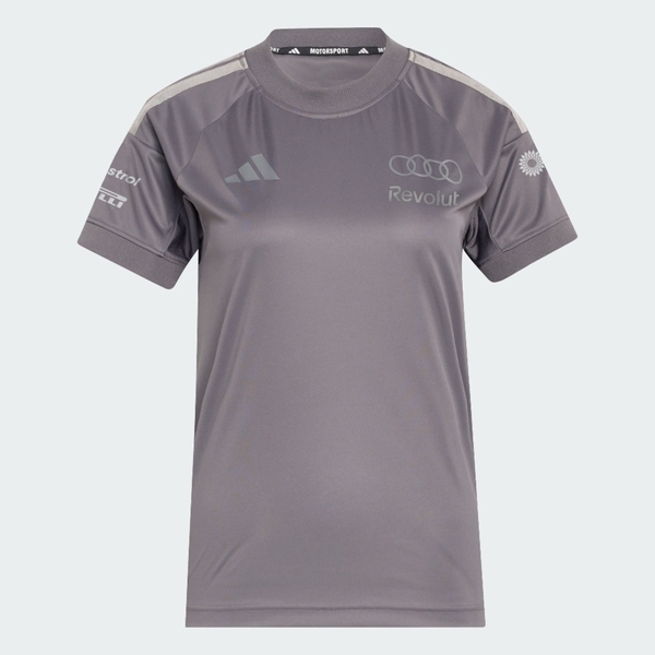Adidas 愛迪達 Au Dr Jsy Ss Rw KF0941 女 T恤 運動上衣 復刻版賽車手服 鐵灰