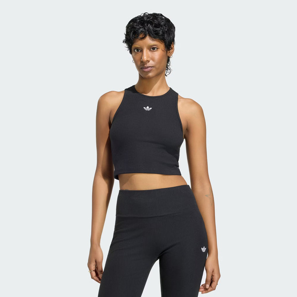Adidas 愛迪達 Ess Rib Tank KR3602 女 背心 運動背心 美背設計 黑
