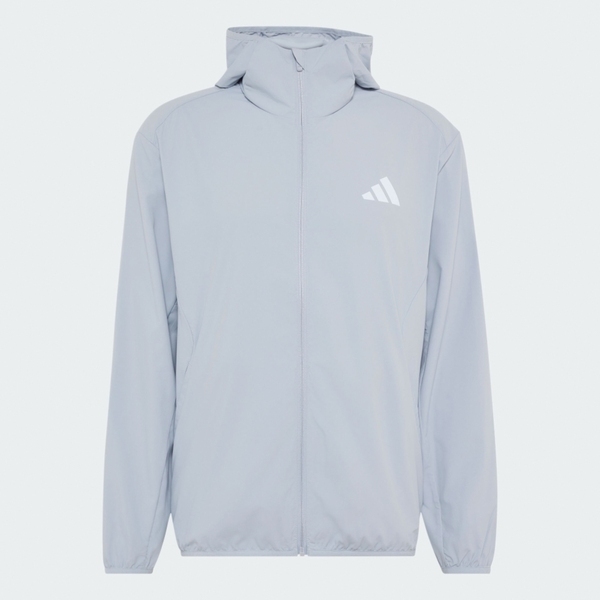 Adidas 愛迪達 Trn Wv Jkt KU8498 男 連帽外套 運動外套 吸濕排汗 灰