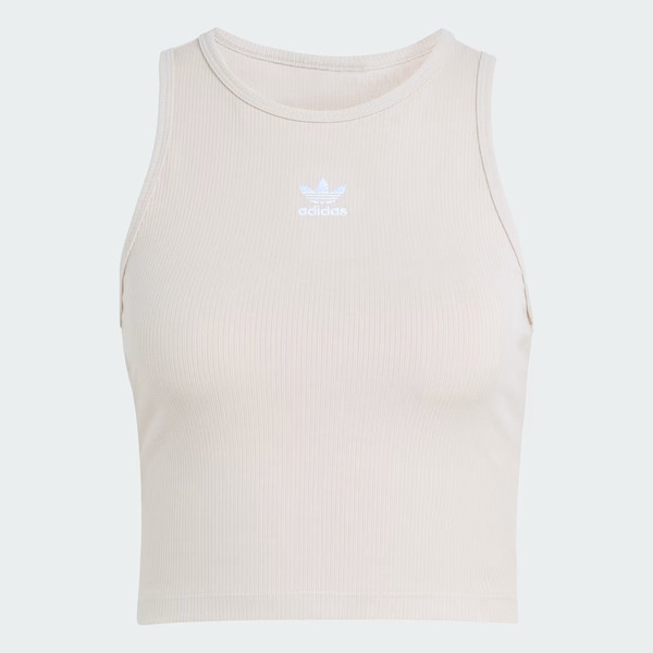 Adidas 愛迪達 Ess Rib Tank KD3822 女 背心 運動背心 美背設計 米