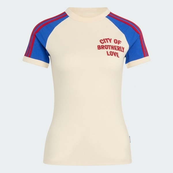 Adidas 愛迪達 City T-shirt KE0654 女 T恤 運動上衣 休閒短袖 費城 米白