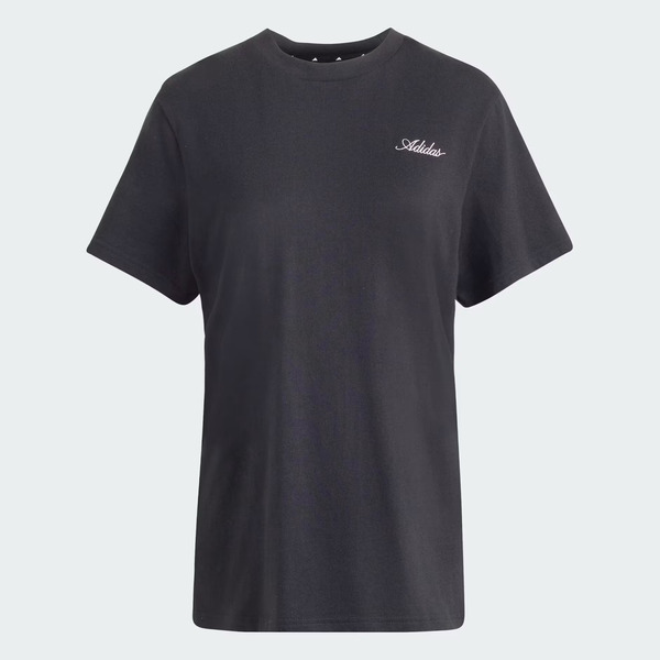 Adidas 愛迪達 Matcha L T KT9696 女 T恤 運動上衣 休閒短袖 抹茶印花 純棉 黑