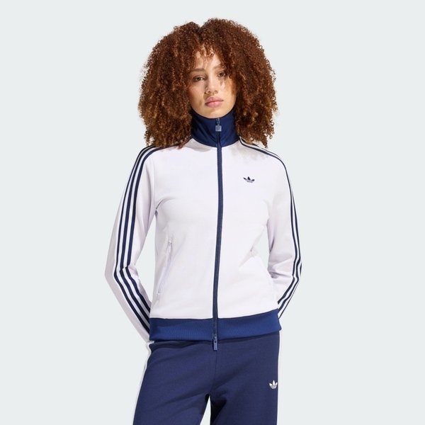 Adidas 愛迪達 Beckenbauer Tt KX4263 女 立領外套 運動外套 休閒穿搭 經典 白