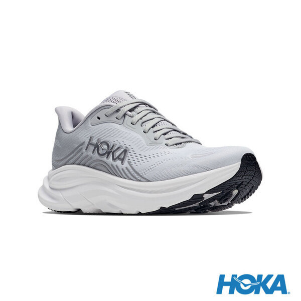Hoka Clifton 11 Wide 1177539-SDST 女 慢跑鞋 寬楦 支撐 緩震 競速 灰 銀