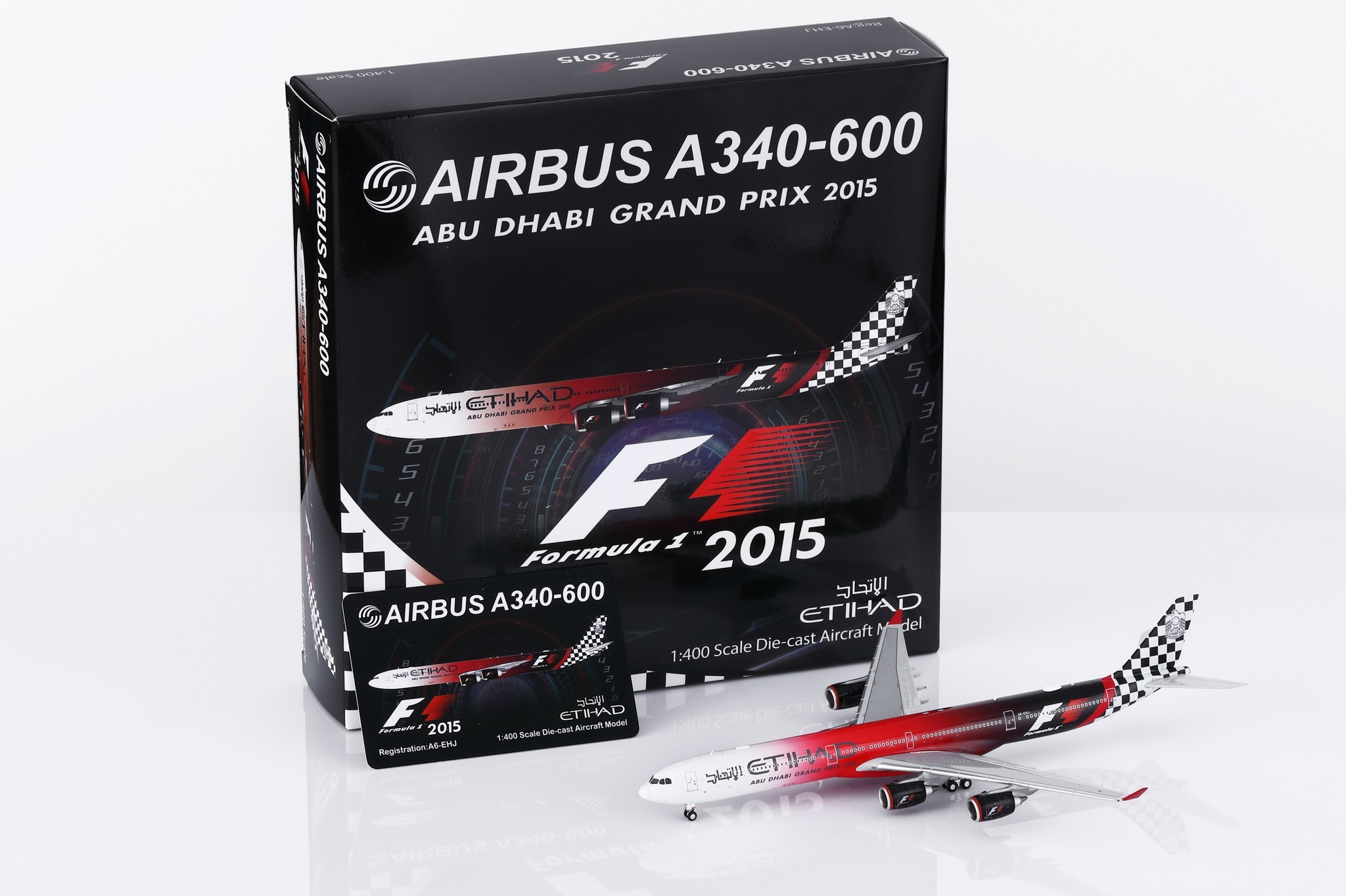 HX 1/400 阿提哈德航空 A340-642 A6-EHJ「2015 阿布達比大獎賽」標準版