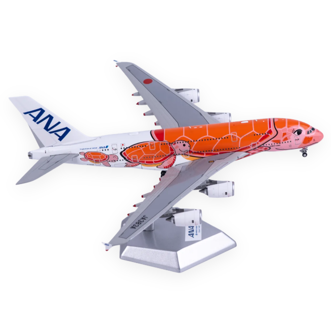 HX 1/400 全日空 A380「飛天海龜－拉尼（橘海龜）」JA383A