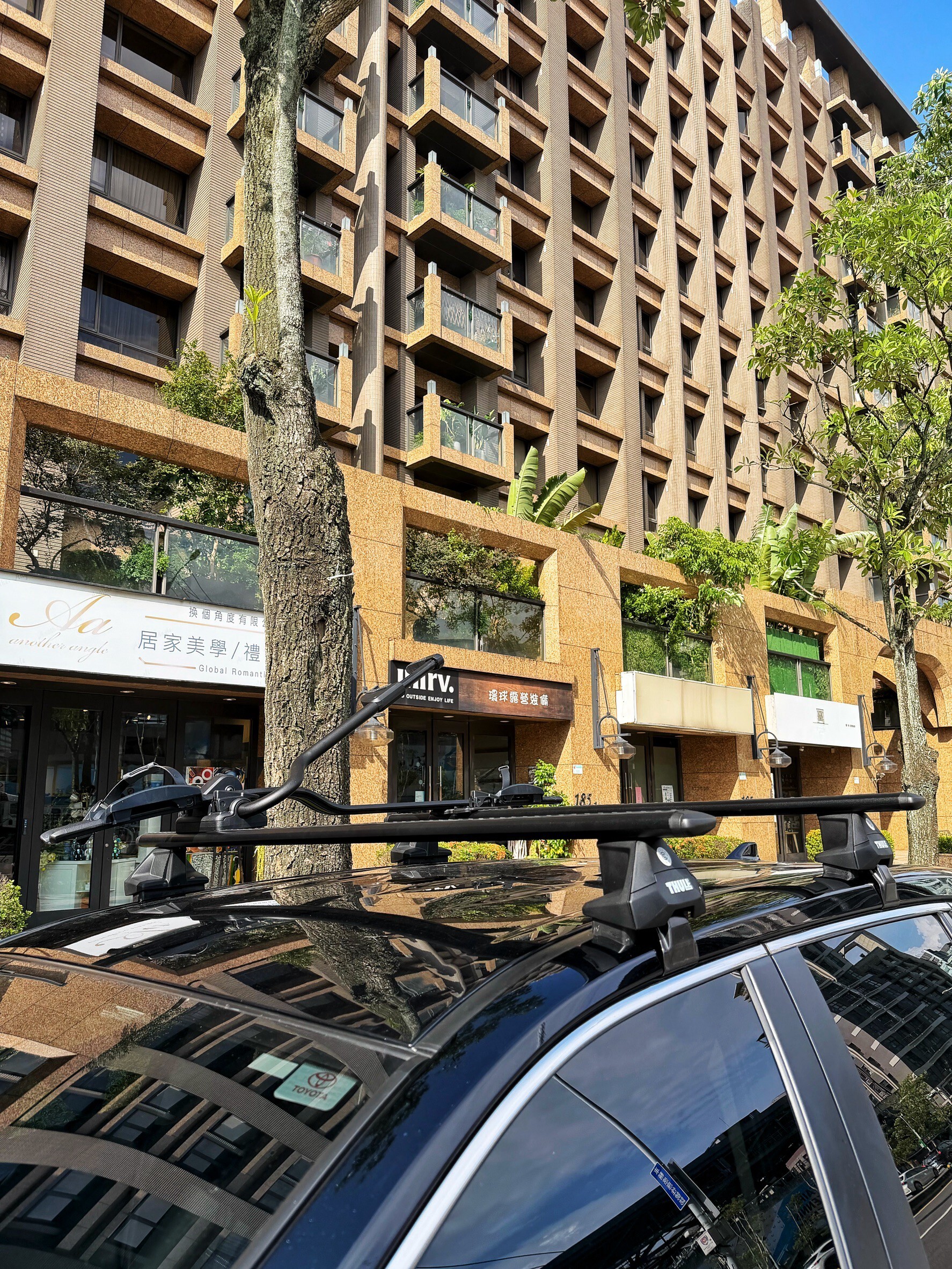 THULE ProRide 598 車頂單車架安裝於 Toyota RAV4