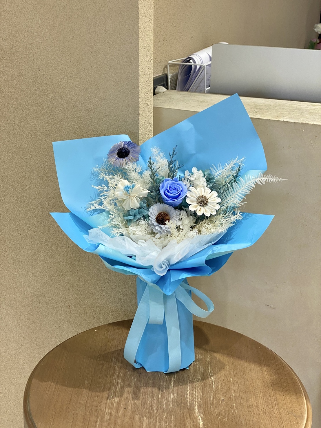 【現貨】藍色系永生花束