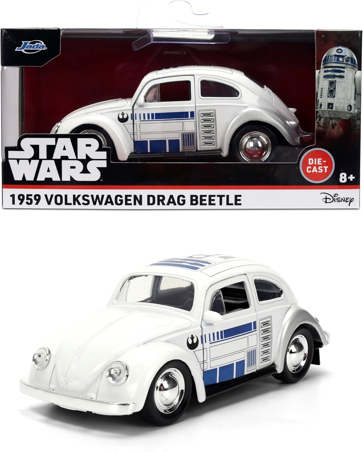 JADA 星際大戰 1:32合金車-R2-D2 1959 Volkswagen Beetle