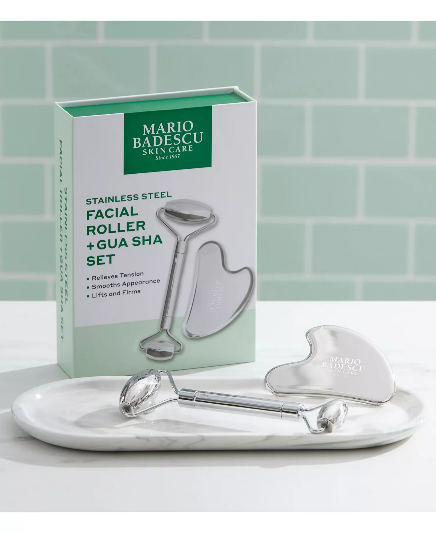 【預購】MARIO BADESCU H081303 面部按摩滾輪刮痧套裝 (2件裝)