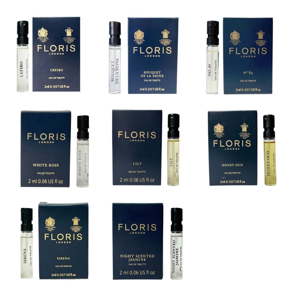 FLORIS  NO.89/女王的花束/夏日百合/金烏恬蜜/清冽玫瑰/夜魅茉莉/微風輕佛/海洋之子 淡香水/淡香精 2ml 針管 (多款任選)