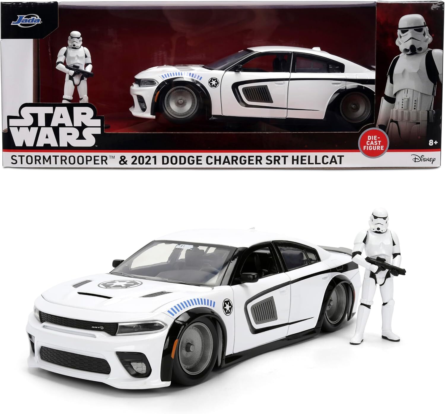 JADA 星際大戰 1:24合金車-帝國風暴兵2021 Dodge Charger (含公仔)