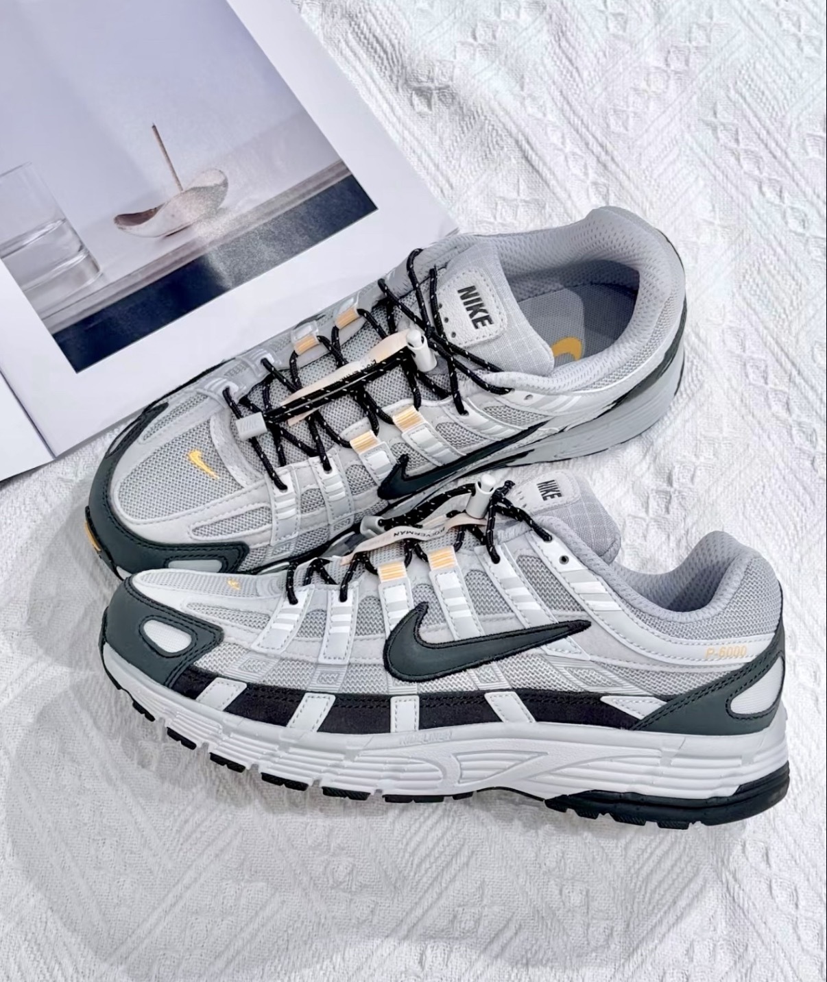男鞋 NIKE P-6000 霧灰 透氣 緩震 復古 鬆緊束帶 休閒 慢跑鞋【HQ3818-002】PP6