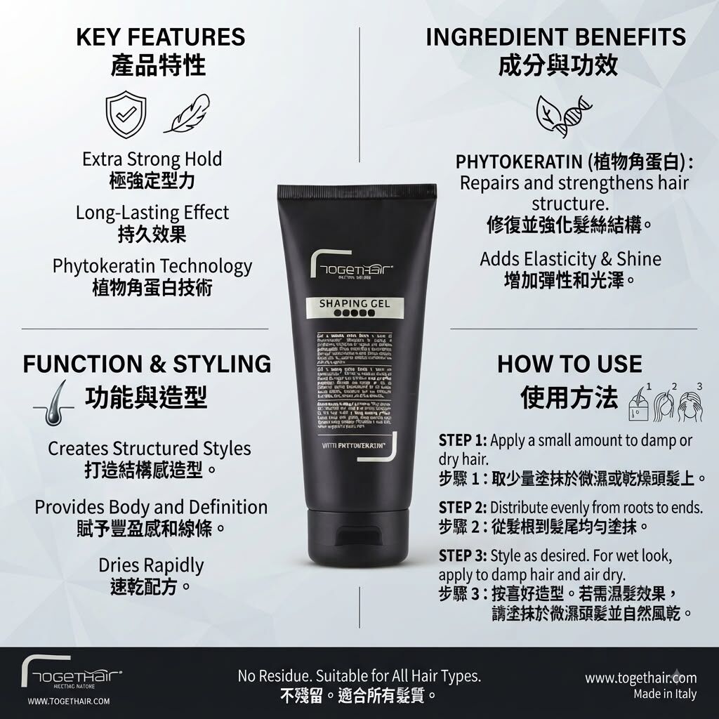 意大利 Togethair Shaping Gel 定型凝膠 200ml