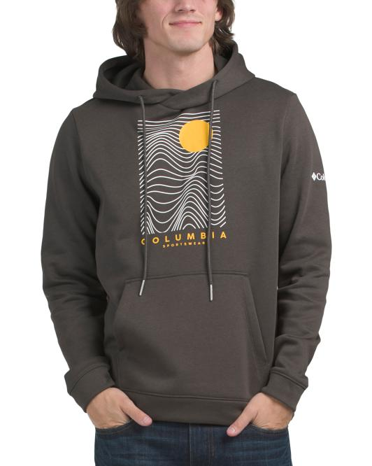 【預購】COLUMBIA H081310 男裝連帽衛衣 (深啡色)