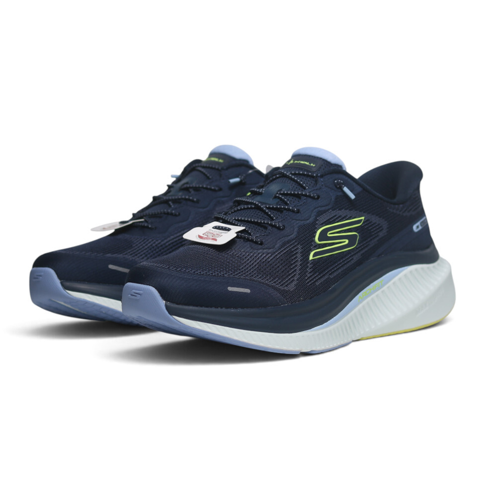 SKECHERS 休閒鞋 GO WALK 深藍 瞬穿 免綁帶 健走鞋 女 125590NVLV