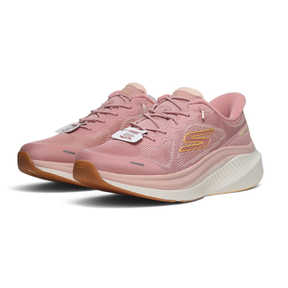SKECHERS 休閒鞋 GO WALK 粉色 瞬穿 免綁帶 健走鞋 女 125590ROS