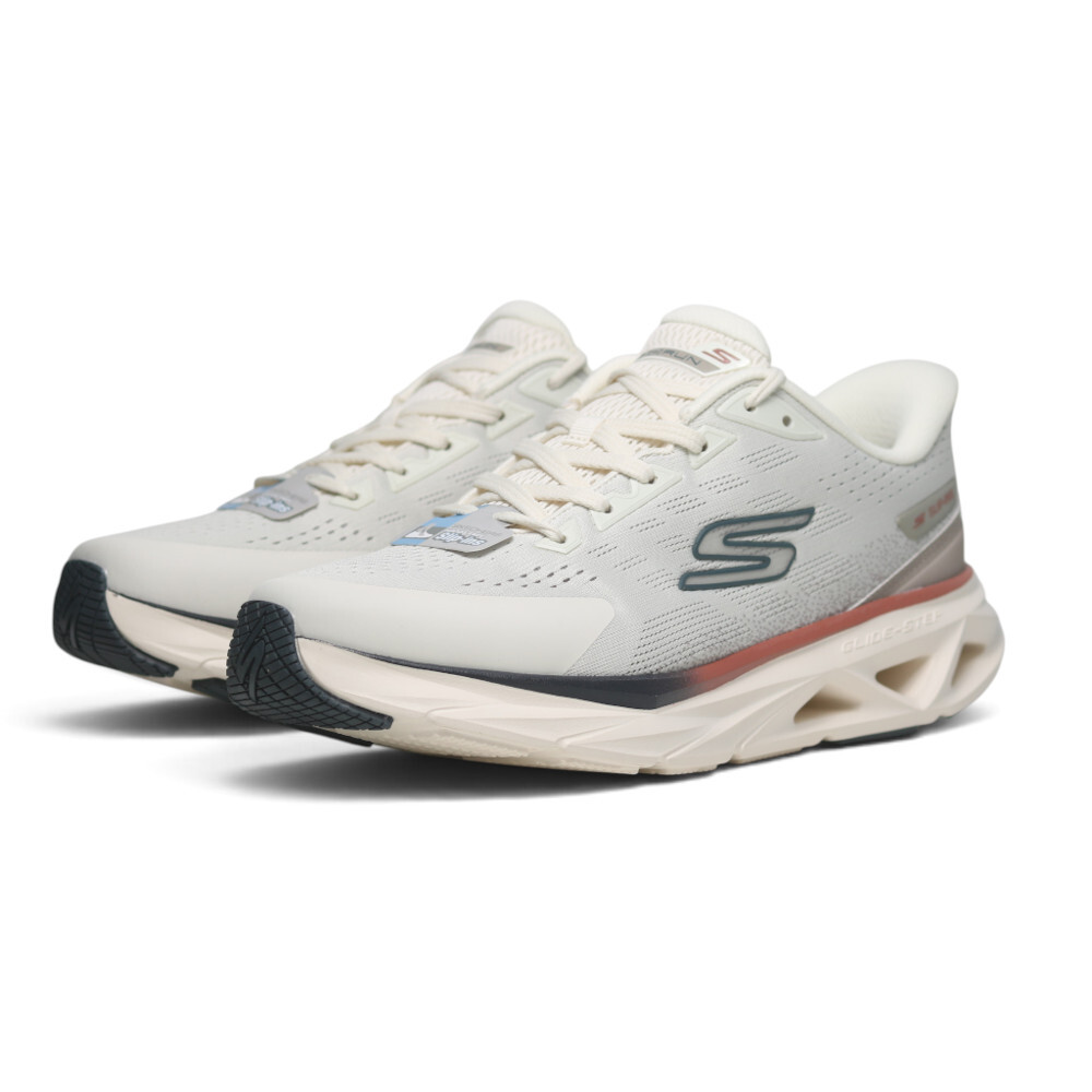 SKECHERS 慢跑鞋 GLIDE-STEP VORTEX 米白 瞬穿 運動鞋 男 221040NAT