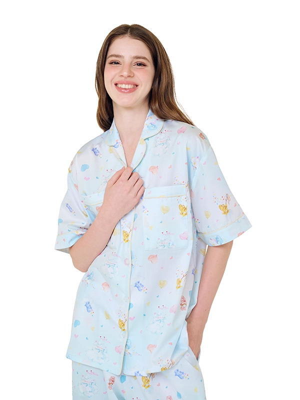 【 泰國加開團 】Slip to Sleep 愛心彩虹熊 短袖長褲睡衣套裝系列