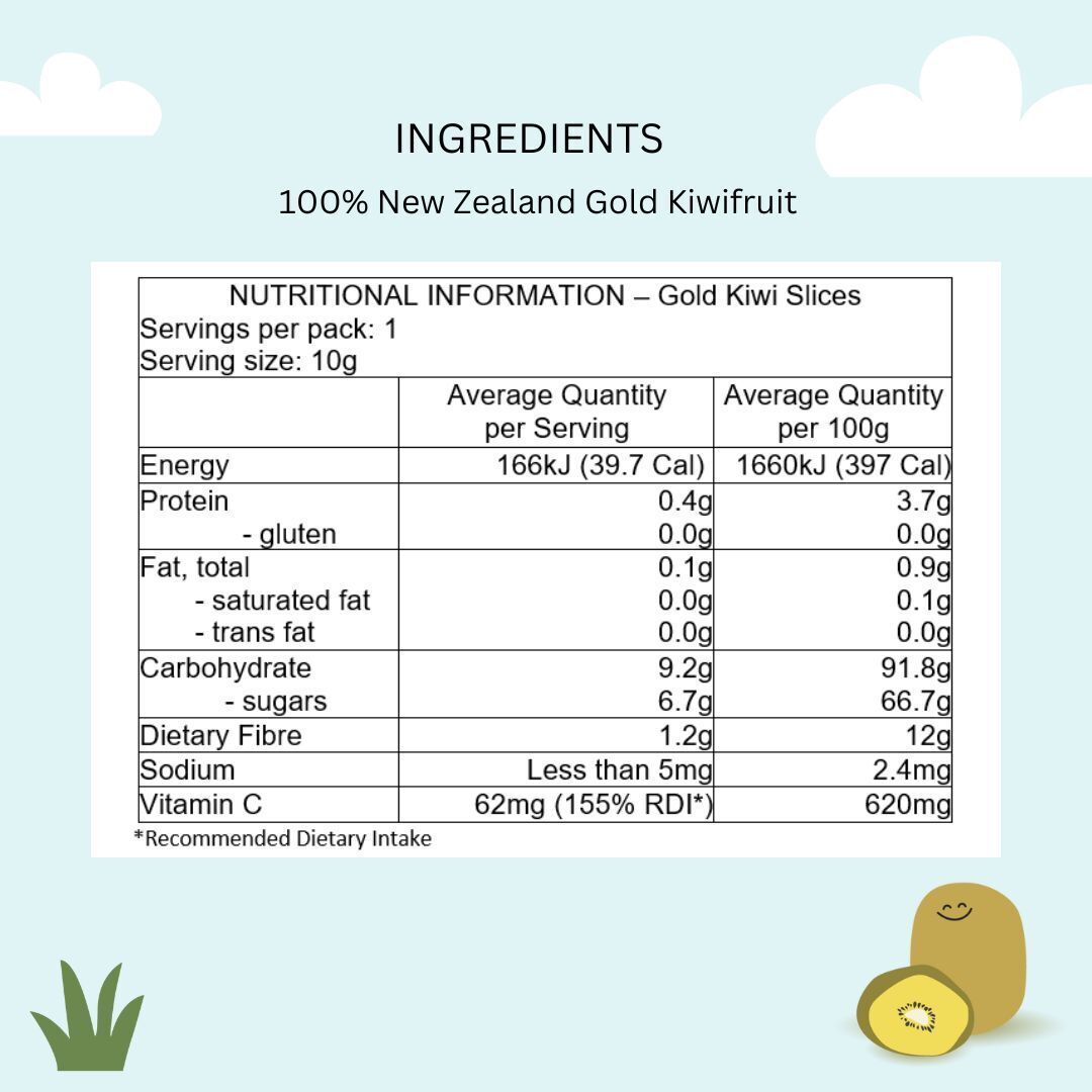 【NaturKidz】Fruit Crispz Gold Kiwi Slices (12+ Months) 10g